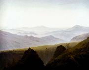 Caspar David Friedrich Morning in the Mountains Sweden oil painting artist